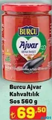 BURCU AJVAR KAHVALTILIK SOS 560 G fiyat ve kampanya bilgisi